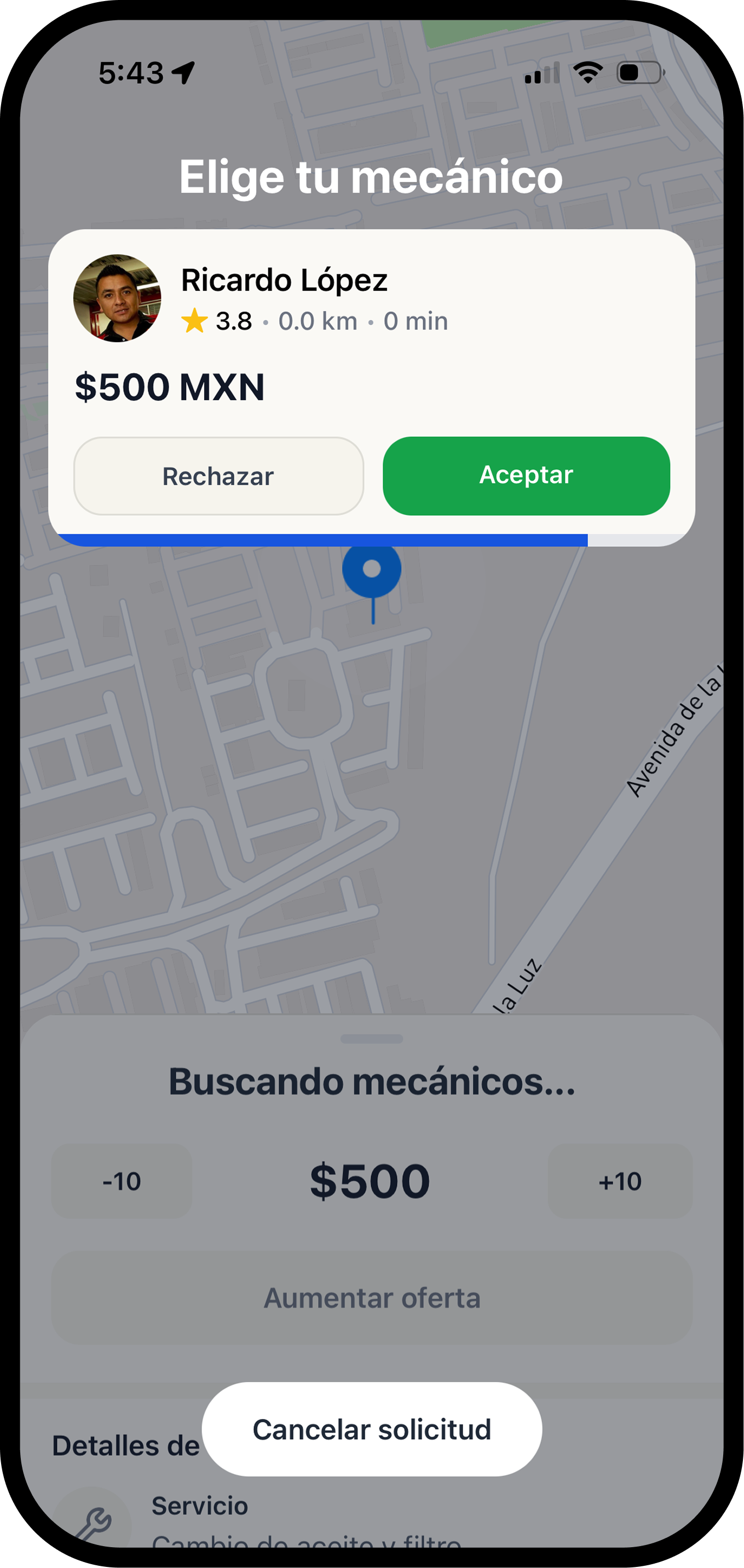 Recibe propuestas y elige